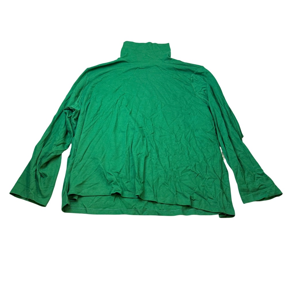 MSRP $26 St. John's Bay Womens 5X Stunning Green Long Sleeve Turtleneck Top
